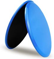 Paquete de 2 Discos Deslizantes de Ejercicio de Doble Cara de 18 cm, Duraderos, de ABS/EVA, para Entrenamientos de Core y Pilates