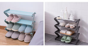 Nuevo montaje de Zapatero simple, tipo Z, tela no tejida, hogar, dormitorio de estudiantes, Zapatero - Product Image 2