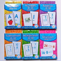 Cartes flash de reconnaissance des mots anglais pour la petite enfance avec certification CPC, 300g, film double face