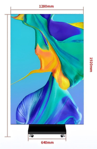 หน้าจอโปสเตอร์ LED แบบพับสามตอน P2.5 Quick Lock ขนาด 1280x1920 มม. เชื่อมต่อไร้รอยต่อ พับเก็บได้ สำหรับงานแสดงสินค้า - Product Image 2