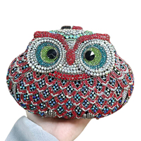 Pochette de soirée de luxe pour femme en forme de hibou, ornée de strass et de diamants, sac à main en cristal pour mariages et fêtes, style tendance
