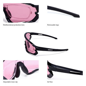 HUBO แว่นตาขี่จักรยานเลนส์โฟโตโครมิก,แว่นกันแดดโพลาไรซ์สำหรับทำกิจกรรมนอกบ้านเล่นกีฬาใส่ได้ทั้งผู้ชายและผู้หญิงแว่นตากันแดดสำหรับปั่นจักรยานเสือภูเขาแว่นกันแดดสำหรับปั่นจักรยานเสือหมอบ - Product Image 4