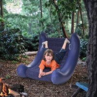 Canapé inclinable gonflable moderne pour enfants, pliable, anti-retournement, en PVC, pour salon, chambre, extérieur, jardin, jeux