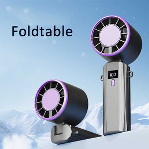 Draagbare Handheld Ventilator Koeler 100 Snelheidsniveaus 3000Mah Usb Opladen Opvouwbaar Voor Huishoudelijke Auto Hotel Gebruik - Product Image 5