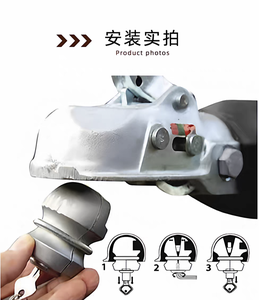 Verrou de boule de remorque <span class=keywords><strong>antivol</strong></span>, verrou de goupille de récepteur d'attelage, goupille et clips - Product Image 3