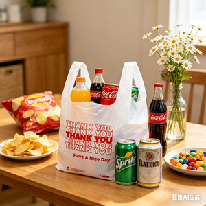 Low MOQ Durable PE Vest T-Shirt Bags Customizable <b>Small</b> Batch for Startup Business <b>Small</b> <b>Shop</b> and Local Retail Store Supply - Product Image 1