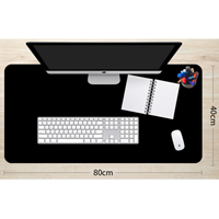 Tapis de souris et clavier pour ordinateur de bureau de grande taille, personnalisé en caoutchouc de 3 mm d'épaisseur, pour jeux et bureau