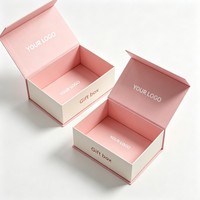 Boîte magnétique pour emballage cadeau, boîte en papier de luxe haut de gamme, logo personnalisé, estampage à chaud, boîte magnétique pour cosmétiques de luxe, soins de la peau