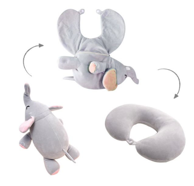 almohada elefante lindo y seguro, perfecto para regalar