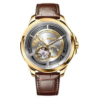 Montre automatique ultra-fine et étanche en cuir pour homme LOBINNI, lumineuse, meilleur prix, avec mouvement Miyota et cadran à aiguilles