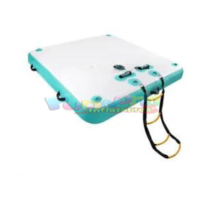 Isla flotante al aire libre gran verano ocio muelle flotante plataforma muelle inflable para mar lago piscina - Product Image 3