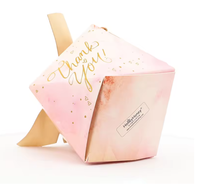 Boîtes en papier pour bonbon de mariage en forme de pyramide avec logo personnalisé Boîtes en papier pour bonbons de fête d'anniversaire
