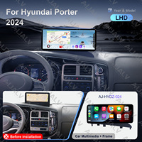 Pour HYUNDAI PORTER 2024 LHD, cadre de navigation GPS Android pour voiture, écran tactile 6+128 Go, texture, 8 cœurs, affichage universel multimédia