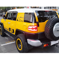 TT-ABC Prêt à expédier Accessoires de voiture à LED Feux arrière pour Toyota FJ Cruiser 2007-2015 Feux arrière fumés transparents