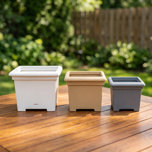 Square Modern Minimalist Lightweight Not Coated <b>Plastic</b> Flower <b>Pot</b> Planters From india for Garden - Product Image 2
