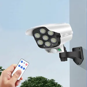 Powerful Solar Sensor 77 LED Simulation Monitoring IP65 Solar Motion Sensor Wall Lamp for Garden