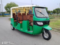 Tricycle électrique homologué EEC 100% électrique, 7 places, 3 roues, taxi pour le marché européen avec un grand espace et un moteur puissant de 4 000W