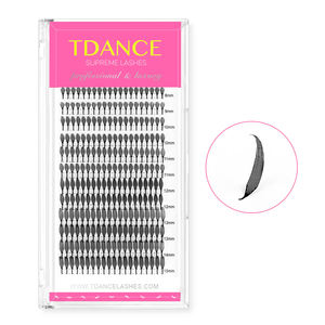 벤더의 새로운 스타일 개별 속눈썹 연장 재료 CC 컬 메이크업 위스피 PBT 볼륨 속눈썹 애니메이션 프리메이드 래쉬 - Product Image 4