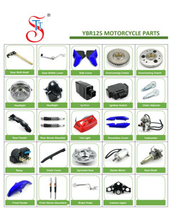 Pièces de <span class=keywords><strong>moto</strong></span> YBR125, arbre de changement de vitesse, cache latéral, vente en gros, levier de changement de vitesse, phare, accessoires de <span class=keywords><strong>moto</strong></span> universels - Product Image 1