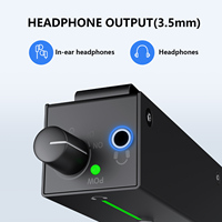 Amplificateur de monitoring intra-auriculaire personnel Debra EMPS à batterie active, ultra-compact, étanche, en métal, avec voix réglable 40Hz-15KHz pour Aux