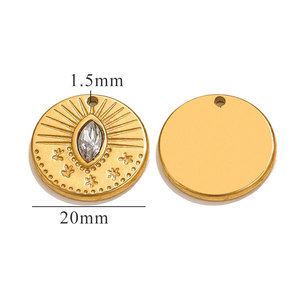 Bijoux personnalisés en acier inoxydable 316L, pendentifs et breloques tendance, cartes de tarot 3D pour la création de bracelets et colliers. - Product Image 6