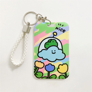 Porte-cartes de <span class=keywords><strong>bus</strong></span> mignons en gros OEM&ODM, étuis pour cartes de cantine étudiante et badges d'accès campus et exposition, tout-en-un avec porte-clés - Product Image 5