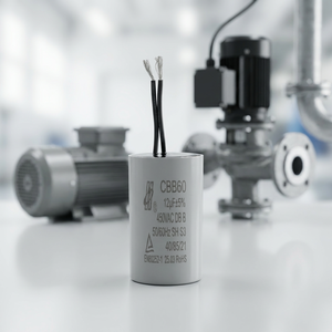 Condensateurs de démarrage de moteur <span class=keywords><strong>CBB60</strong></span> Hongye <span class=keywords><strong>CBB60</strong></span> 12μF 450V Type à fils pour pompe à eau <span class=keywords><strong>Condensateur</strong></span> à film mince métallisé - Product Image 2