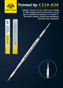 Núcleo Calefactor de Punta de Soldador OSS Team <span class=keywords><strong>C210</strong></span> Compatible con Estación de Soldadura Aifen Aixun GVM y Mango de Soldadura - Product Image 2