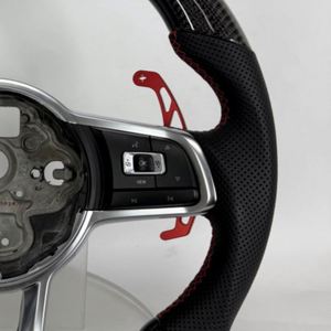 พวงมาลัยคาร์บอนไฟเบอร์แบบสปอร์ตสำหรับรถยนต์ Volkswagen <span class=keywords><strong>VW</strong></span> Golf 7 Golf 7.5 MK7 MK7.5 GTI GTD GTE R ขายส่ง - Product Image 5