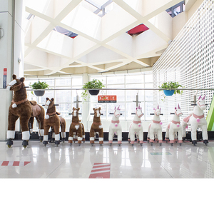 Hoge Kwaliteit Hi Ride Op Speelgoed Unisex Dier Hobbelpaard Gemaakt Van Pluche En Plastic Ce Gecertificeerd Voor Pretparken - Product Image 1