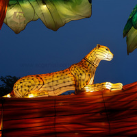 Lanternes géantes d'animaux de la faune traditionnelle chinoise pour la décoration des parcs d'attractions JNZ2237