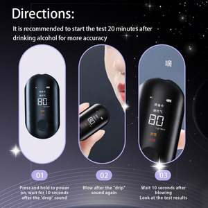 Éthylotest de qualité industrielle anti-interférences avec écran HD et unités variables pour environnements difficiles - Product Image 2