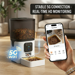 Distributeur automatique de nourriture pour animaux de compagnie intelligent WiFi OEM avec caméra HD 1080P, contrôle à distance par <span class=keywords><strong>application</strong></span>, distributeur automatique de nourriture pour chiens et chats avec minuterie - Product Image 4