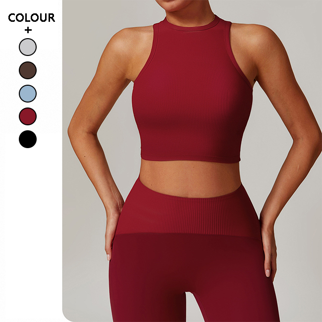 Women Yoga Vest Fitness Tights With Chest Pads Underwear Sports Shockproof Double Wide Shoulder Straps Top Plus Sized Sports Bra