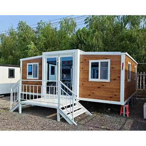 Iso 40ft High Cube Luxury Shipping Container House Hermoso alojamiento prefabricado Paneles sándwich alemanes para centro comercial al aire libre Hotel - Product Image 1