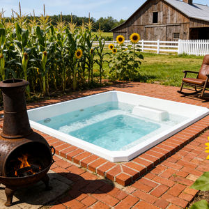 Piscine à débordement intégrée en fibre de verre avec mosaïque de carreaux pour villa, jardin, SPA, piscine hors sol - Product Image 6