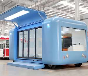 รถบรรทุกและรถพ่วงขายอาหารเคลื่อนที่ในครัวเต็มรูปแบบสำหรับผู้ขายบนถนนและกิจกรรมกลางแจ้งสำหรับขนมฮอทด็อก - Product Image 1