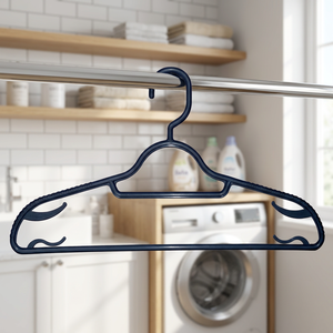 Cintre de rangement pour vêtements en plastique écologique SB Tech, antidérapant, gain de place, multifonctionnel, robuste, rangement de garde-robe minimaliste - Product Image 1