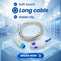 Compatible avec les capteurs Spo2 Mindray UMEC15/Imec Series, clip pour adulte, sonde Spo2 réutilisable à 7 broches pour usage hospitalier