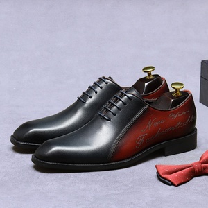 Zapatos Oxford Formales de Negocios para Hombre, de Cuero Genuino, con Diseño a Rayas, Transpirables, Ligeros, con Punta Cuadrada, Última Tendencia de Otoño - Product Image 5