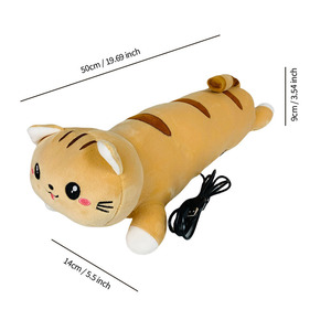 Nuevo y Adorable Cojín de Peluche Corto con Calefacción USB, Almohada de Peluche Unisex, Compresa Caliente, Gato, Transfronterizo - Product Image 5