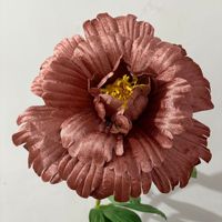 Bunga Peony Flanel Raksasa 30CM 40CM 50CM, Kepala Bunga Peony Buatan, Perlengkapan Panggung Pernikahan