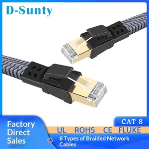 <span class=keywords><strong>Cable</strong></span> <span class=keywords><strong>de</strong></span> <span class=keywords><strong>Red</strong></span> Plano CAT8 Trenzado con Plata, <span class=keywords><strong>10</strong></span> Gigabits, 40 Gbps, <span class=keywords><strong>Cable</strong></span> <span class=keywords><strong>de</strong></span> Conexión <span class=keywords><strong>de</strong></span> <span class=keywords><strong>Red</strong></span> Blindado <span class=keywords><strong>de</strong></span> Cobre Puro - Product Image 2
