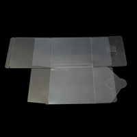 Boîte de rangement en plastique jetable PET de qualité alimentaire personnalisable 120x120x120mm, boîte d'emballage pliable pour gâteaux 0,35MM