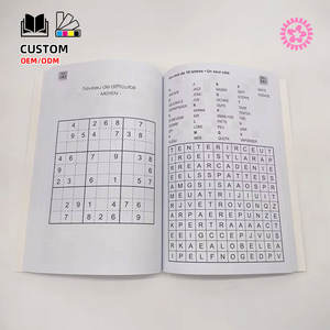 <span class=keywords><strong>Libro</strong></span> <span class=keywords><strong>de</strong></span> rompecabezas impreso para adultos, rompecabezas con tapa suave personalizada, palabra serach, número, crosword, <span class=keywords><strong>sudoku</strong></span> - Product Image 3