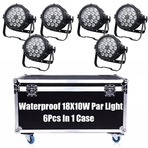 Showtime trường hợp chuyến bay 1 trong 6 PA đèn 18x10w RGBW 4 trong 1 <span class=keywords><strong>DJ</strong></span> LED màu ánh sáng sân khấu không thấm nước LED mệnh ánh sáng IP 65 - Product Image 2
