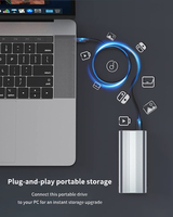 Venta al por mayor de disco duro de estado sólido portátil de alta definición disco duro externo 1Tb Ssd interno Ssd para PC portátil