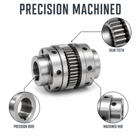 Accouplement d'engrenages usiné avec précision, type d'engrenage robuste, dimensions personnalisées pour machines lourdes