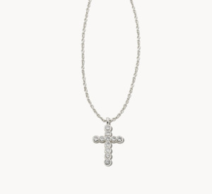 Collar Religioso de Acero Inoxidable Chapado en Oro de 18K con Cruz de Ópalo, Resistente al Deslustre, de Fanhua Jewelry KS Jewelry - Product Image 6