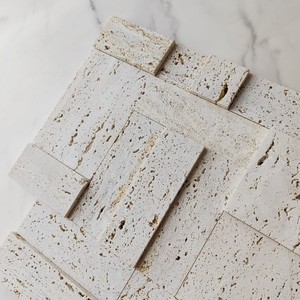 <span class=keywords><strong>Mosaico</strong></span> <span class=keywords><strong>in</strong></span> <span class=keywords><strong>pietra</strong></span> <span class=keywords><strong>naturale</strong></span> con <span class=keywords><strong>mosaico</strong></span> quadrato <span class=keywords><strong>in</strong></span> marmo travertino Beige 3D per mattonelle Backsplash - Product Image 3